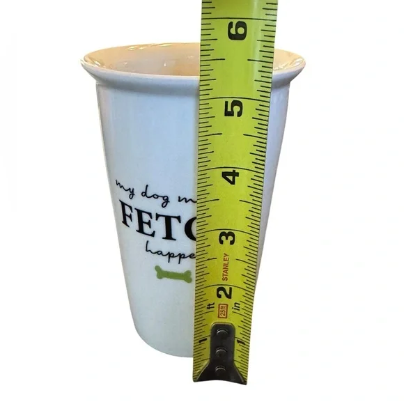 My Dog Makes Fetch Happen White Ceramic Coffee Mug - Picture 4 of 6